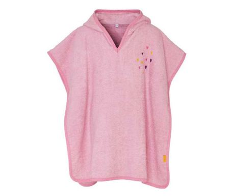 Törölköző, Playshoes, Unikorn, poncsó fazon kapucnival, rózsaszín, 65x65 méret