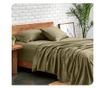 Kotonia Home Bed Sheet, 100% Cotton, Olandina color, 220x240 cm, olive