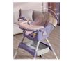 Scaun de Masa pentru Bebelusi si Copii, Cyrax, 2 Tavite cu Jucarii si Husa Detasabile, Multifuncțional, Stabil, Centura de Sigur