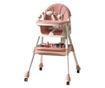 Scaun de Masa pentru Bebelusi si Copii, Cyrax, 2 Tavite cu Jucarii si Husa Detasabile, Multifuncțional, Stabil, Centura de Sigur