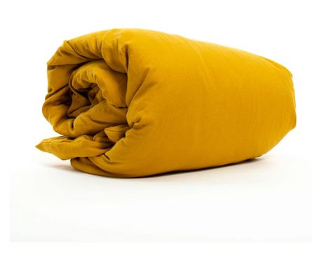 Ленен плик за завивка от лен Le Boheme, 100% френски пран лен, 160 гр/м2, 240x260 см Златно жито