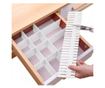 Organizator modular pentru sertare,5 elemente, Gonga® Alb thumbnail 3
