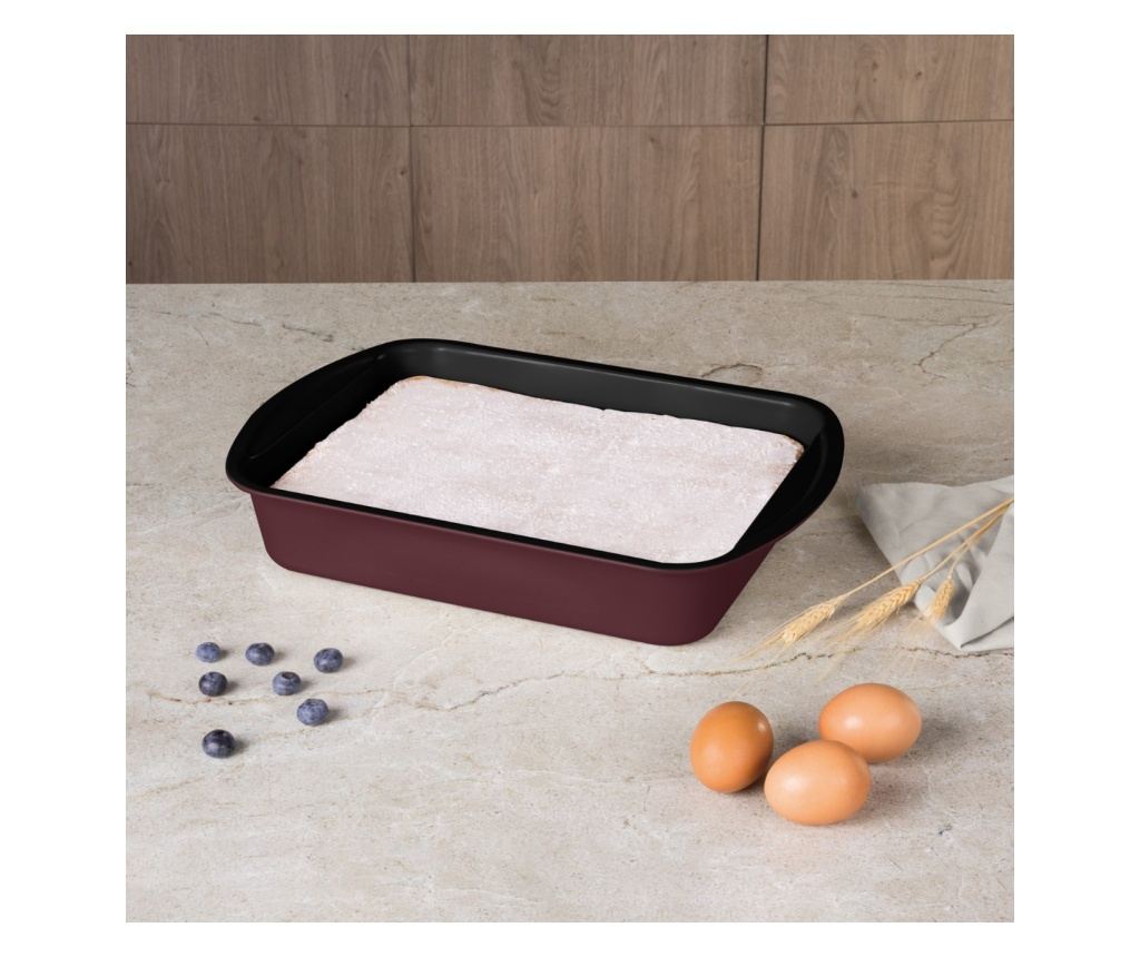 Tava cuptor 35x27 cm Leonardo Berlinger Haus BH 7911, visiniu mat - 6