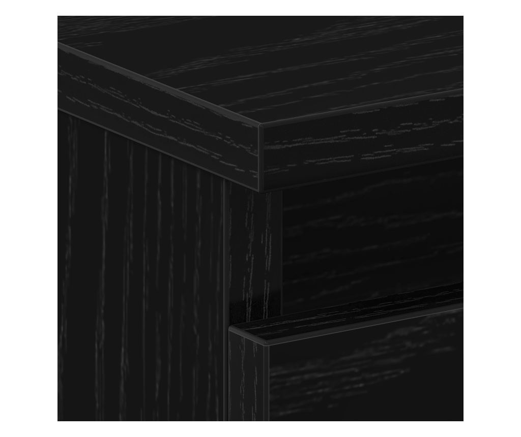 Noćni ormarić s ladicom 2 kom Crni hrast 40 x 35 x 62,5 cm - 11