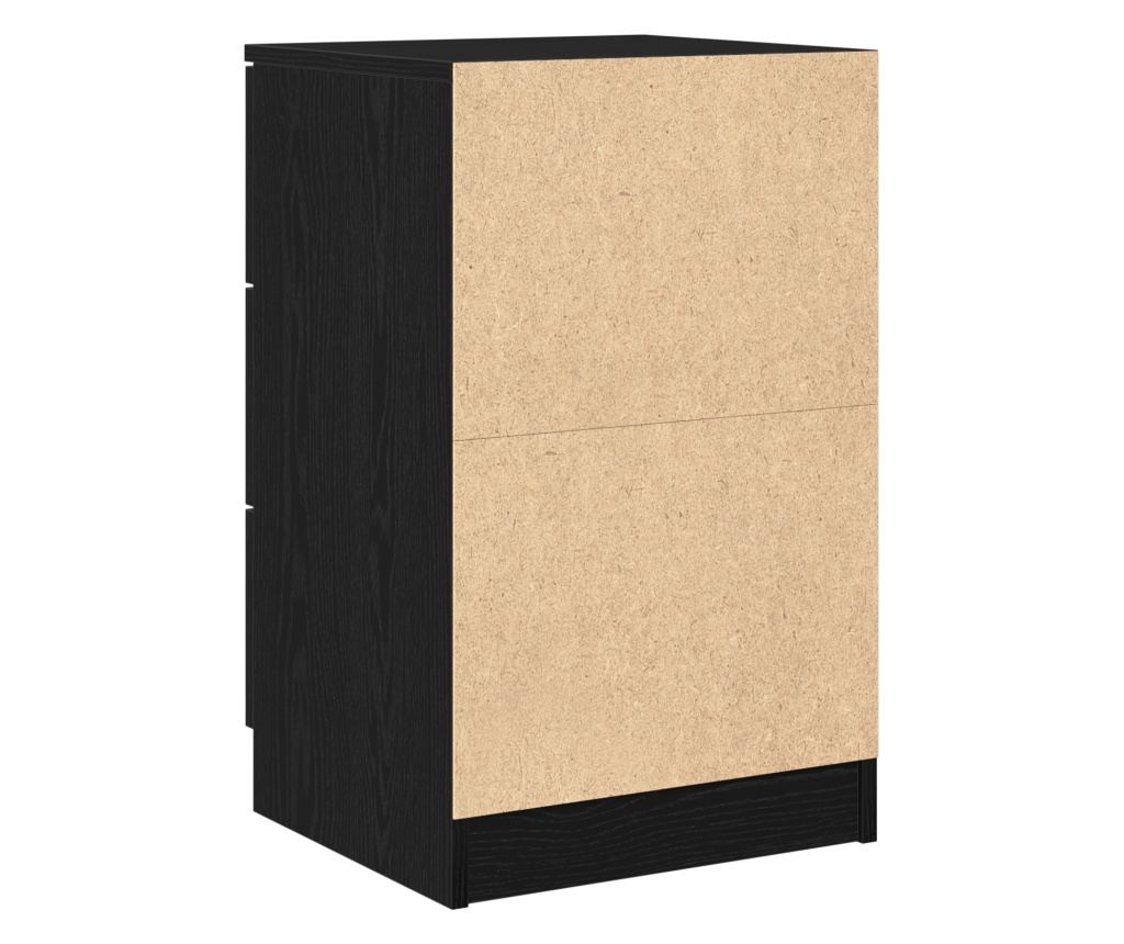 Noćni ormarić s ladicom 2 kom Crni hrast 40 x 65 x 65 cm - 2