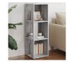 Ъглов шкаф, сонома сиво, 33x33x100 см, композитно дърво thumbnail 1
