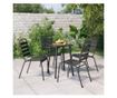 Градински комплект за хранене, 5 части, антрацит, стомана thumbnail 1
