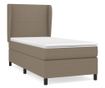 Boxspring krevet s madracem, tamnosmeđa, 90x200 cm, tekstil thumbnail 2