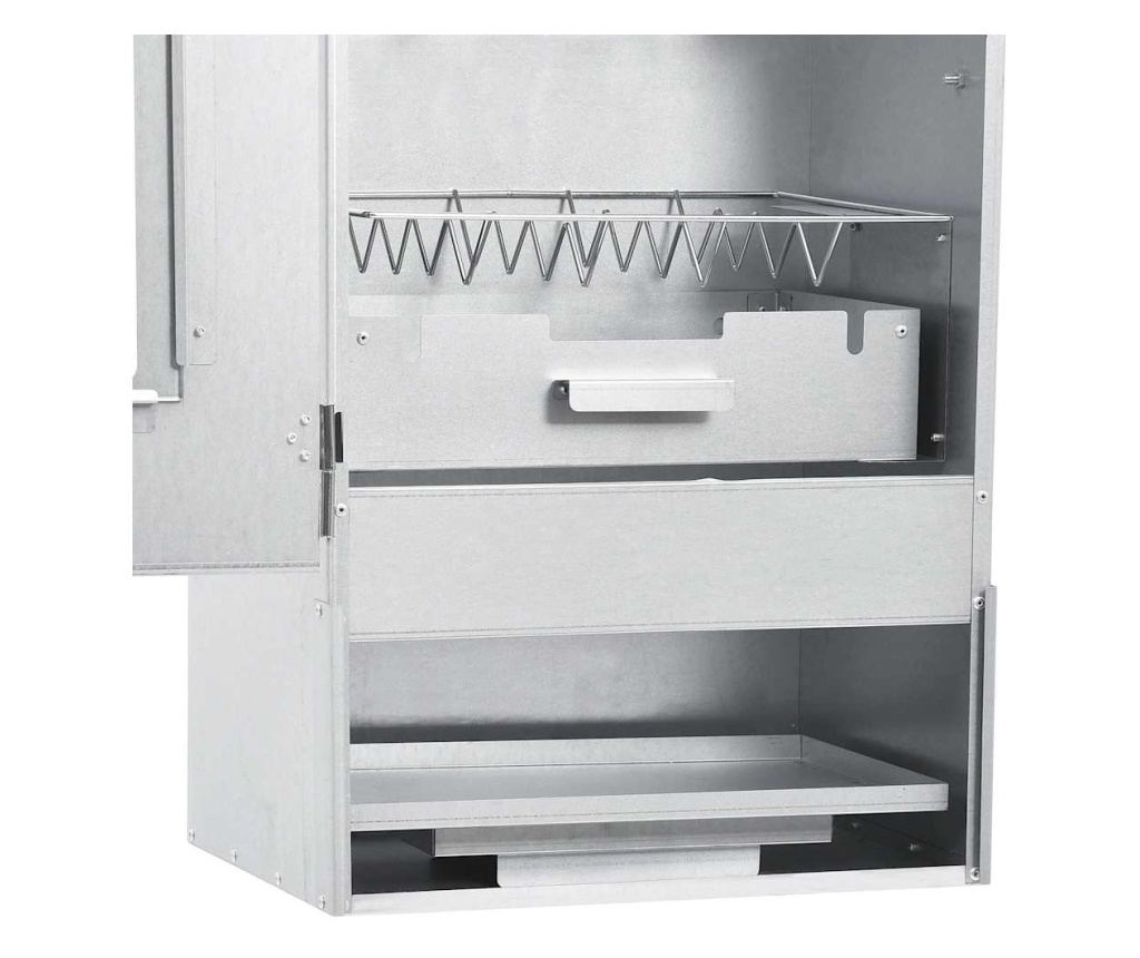 Пушилка за барбекю с маса, поцинкована стомана - 4