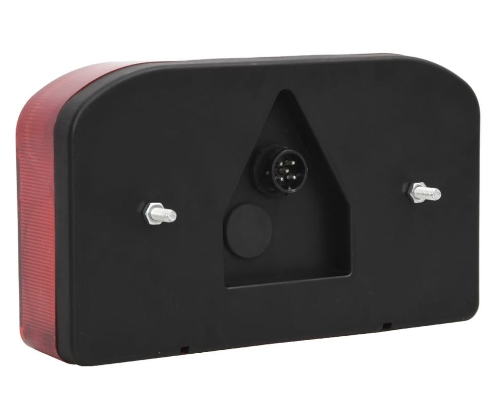 Светлини за ремарке 2 бр. Класически крушки 12V Червени 23x6x13 см - 6