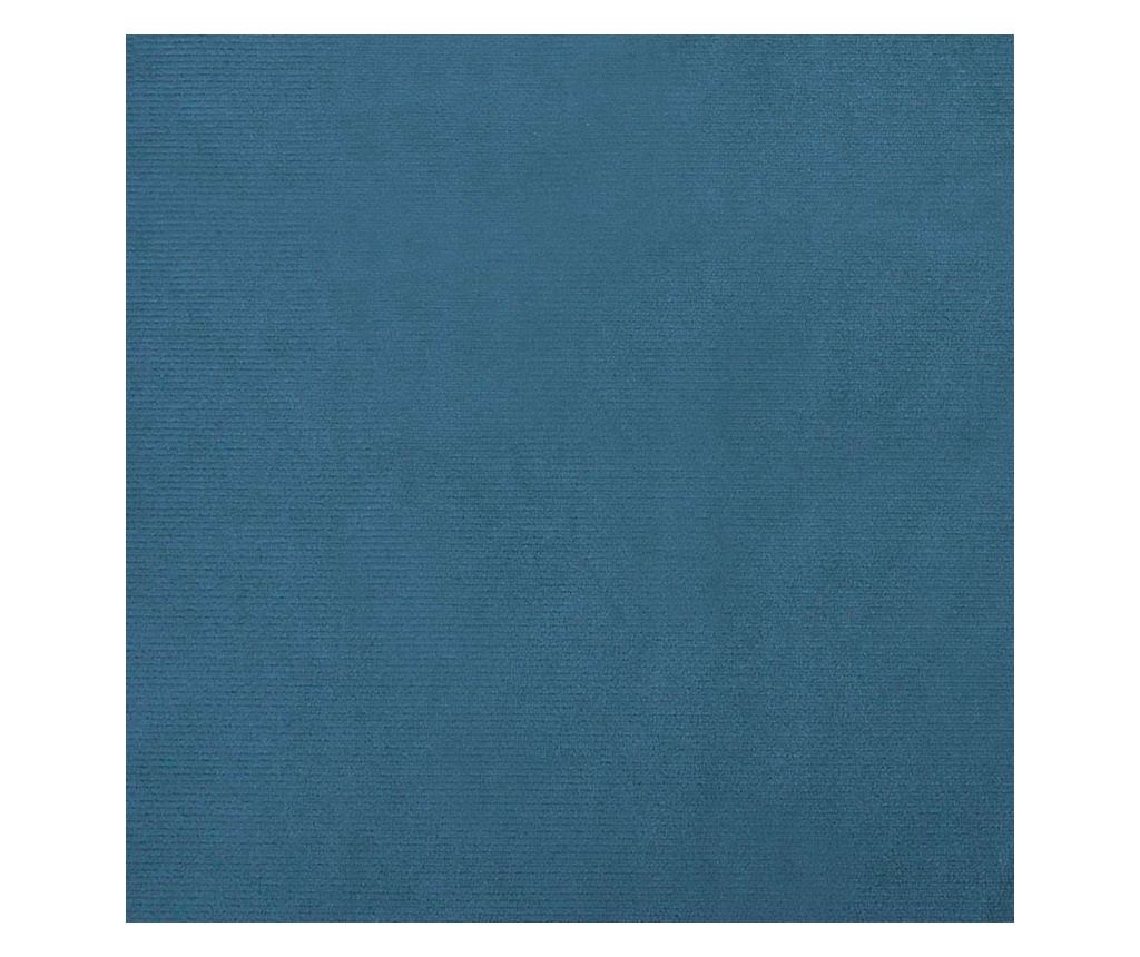 Canapea pentru copii, albastru, 60x40x30 cm, catifea - 6