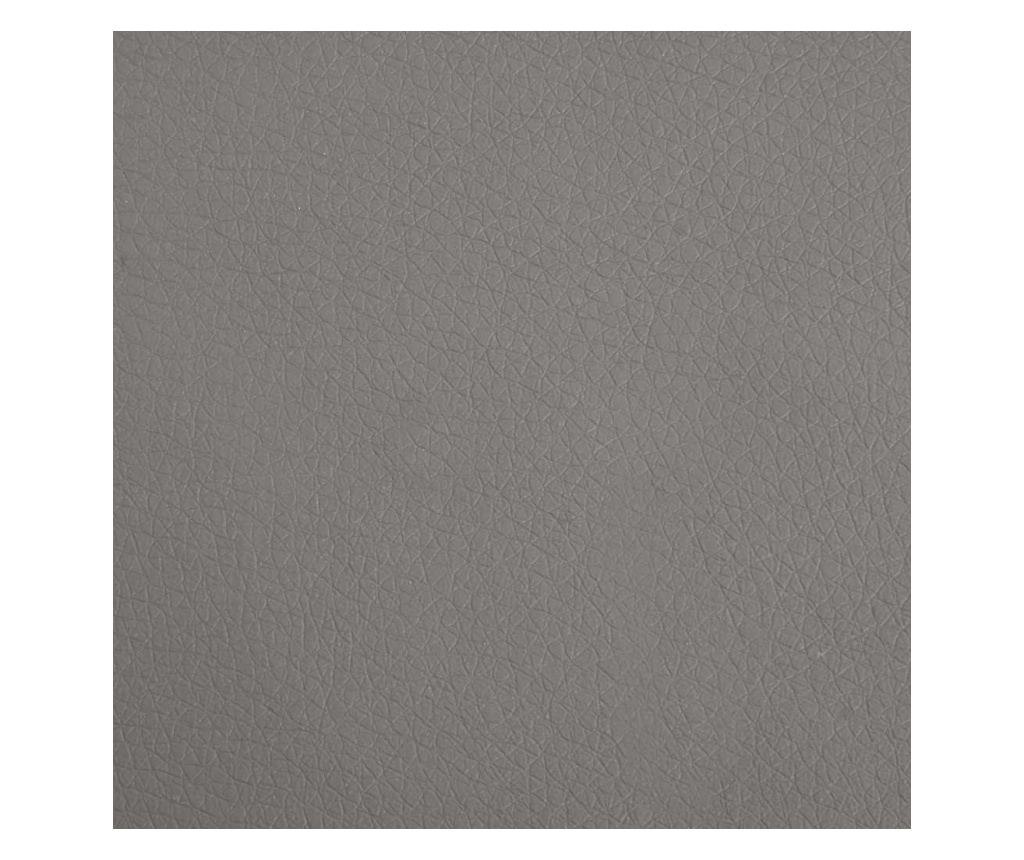 Кучешко легло, сиво, 50x40x30 см, изкуствена кожа - 6