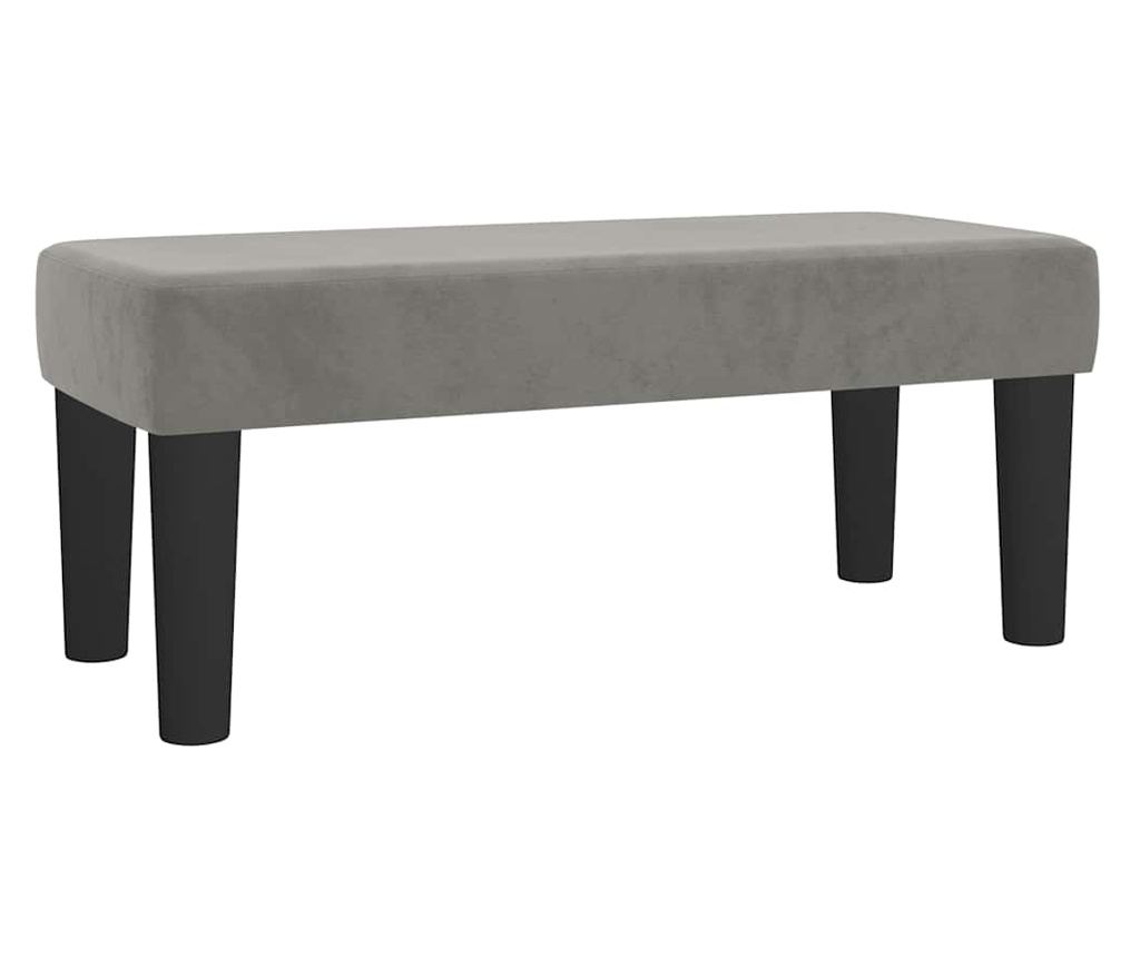 Box spring postel s matrací světle šedá 120x190 cm samet - 8