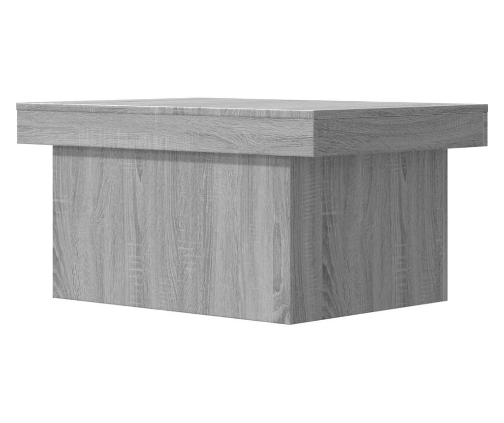 Konferenční stolek šedý sonoma 80 x 55 x 40 cm kompozitní dřevo - 7
