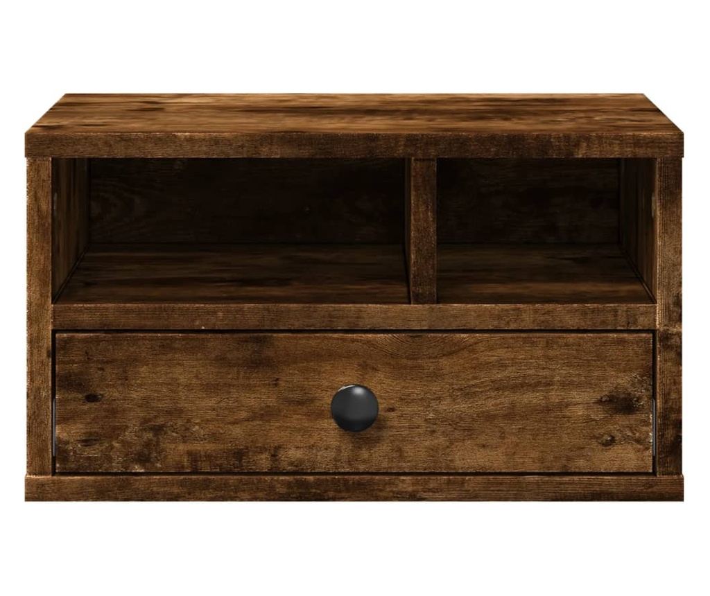 Stojan na tiskárnu kouřový dub 40x32x22,5 cm kompozitní dřevo - 6