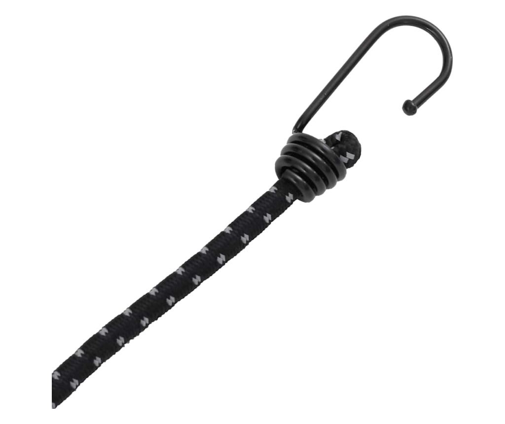 Gumicuky s reflexním proužkem a háčky 50 ks 38 cm - 5