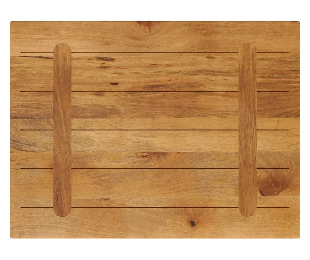 Stolní deska 80 x 60 x 3,8 cm obdélníková mangovníkové dřevo - 5