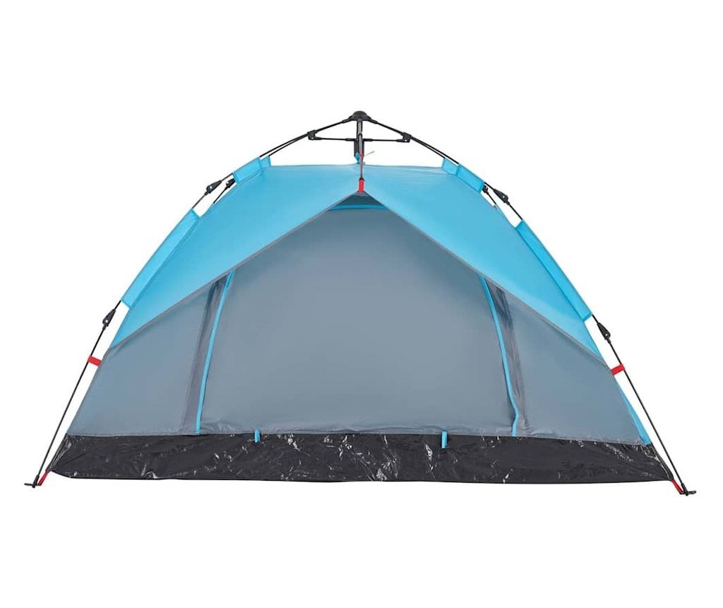 Kempingový stan kupole pro 2 osoby modrý rychloupínací - 8