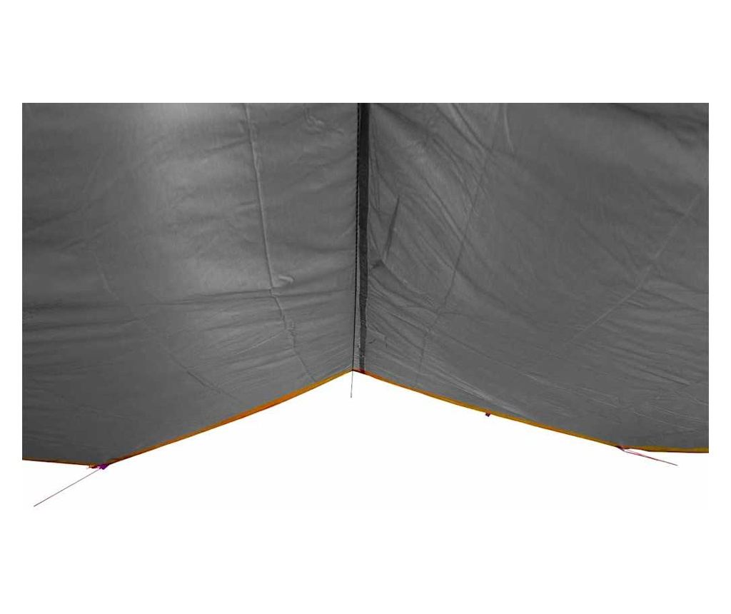 Kempingová plachta šedá a oranžová 360 x 294 cm nepromokavá - 6