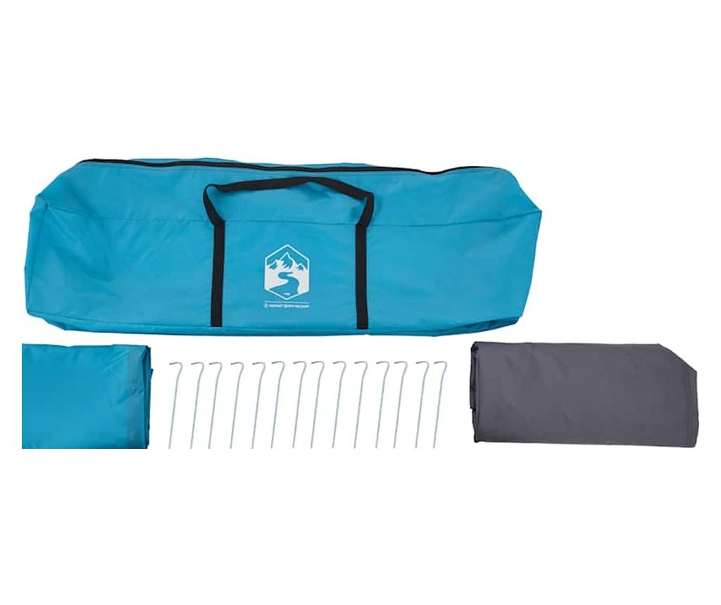 Rodinný stan kupole pro 8 osob modrý rychloupínací - 10