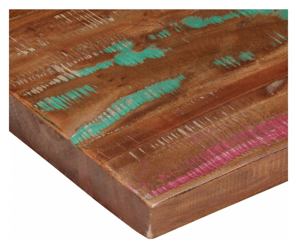 Stolní deska 100x80x3,8cm obdélníková masivní recyklované dřevo - 6
