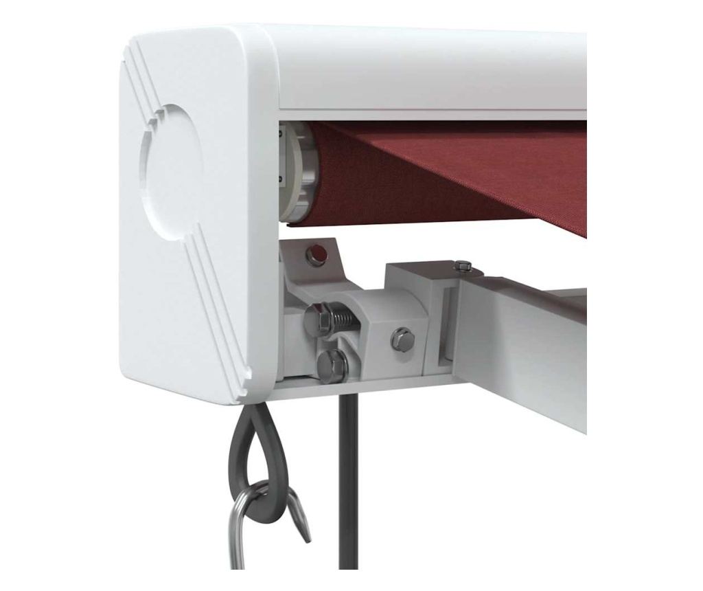 Автоматична прибираща се тента, бордо, 350x250 см - 6