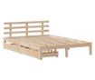 Рамка за легло с чекмеджета, 120x200 см, масивна борова дървесина thumbnail 3