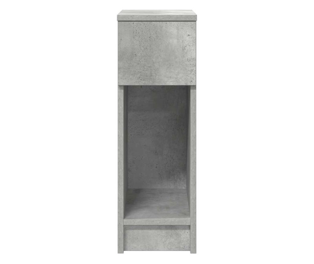 Noćni ormarić s ladicom betonsko siva 20x36x60 cm - 4