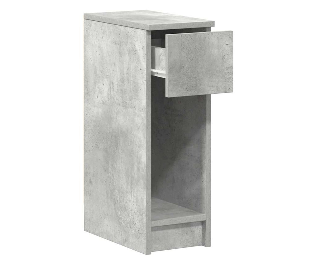 Noćni ormarić s ladicom betonsko siva 20x36x60 cm - 5