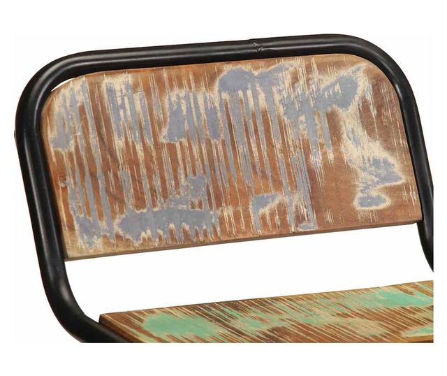 Barski stoli 4 kosi 46x35,5x70 cm Masiven predelan les