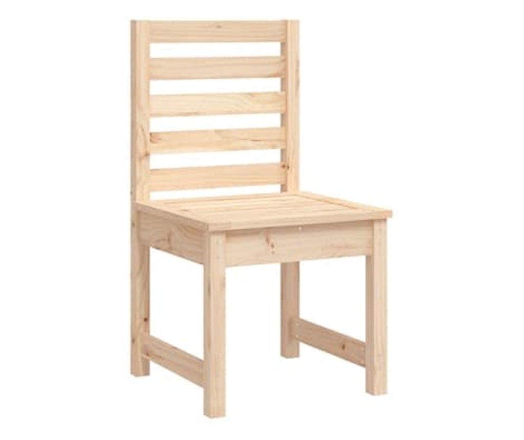 Garden Dining Set, 11 Pieces, Solid Pine Wood - 6