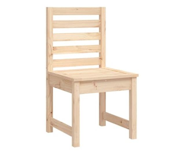 Комплект градински мебели за хранене, 11 части, масив бор