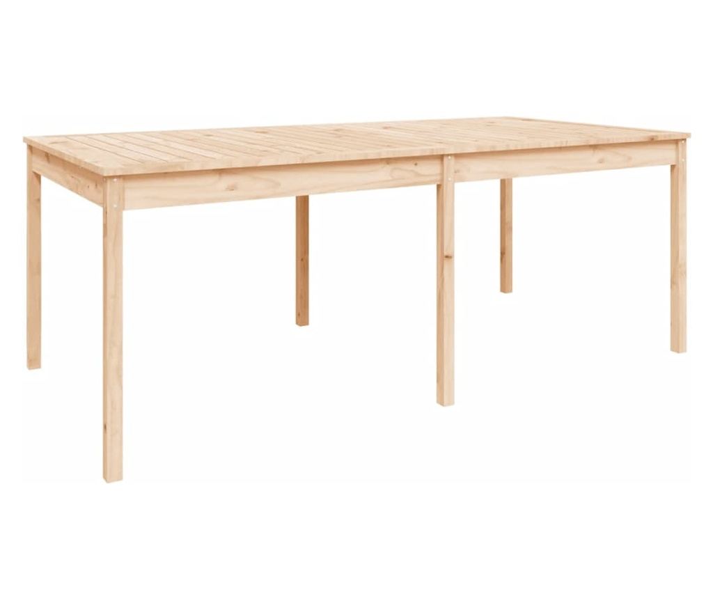 Garden Dining Set, 11 Pieces, Solid Pine Wood - 8