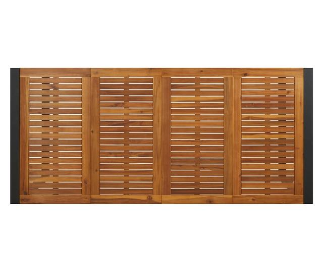 Градинска маса от масивна акация с U-образни крака 200x90x75 см