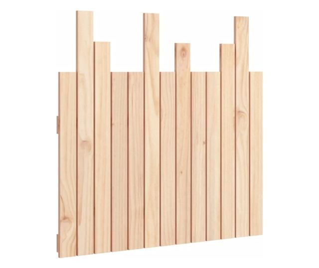 Стенна табла за легло, 82.5x3x80 см, масивна борова дървесина