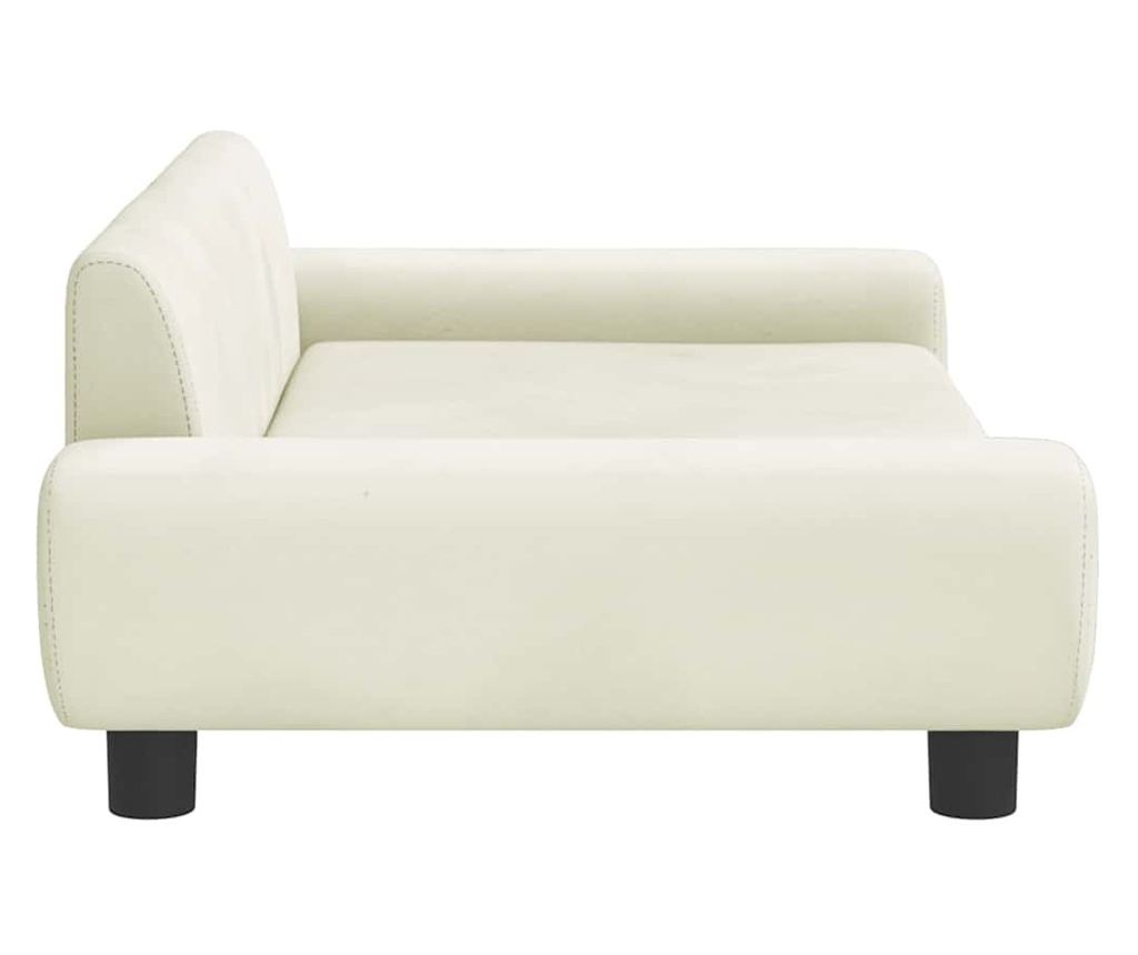 Детски диван, кремав, 100x54x33 см, кадифе - 4