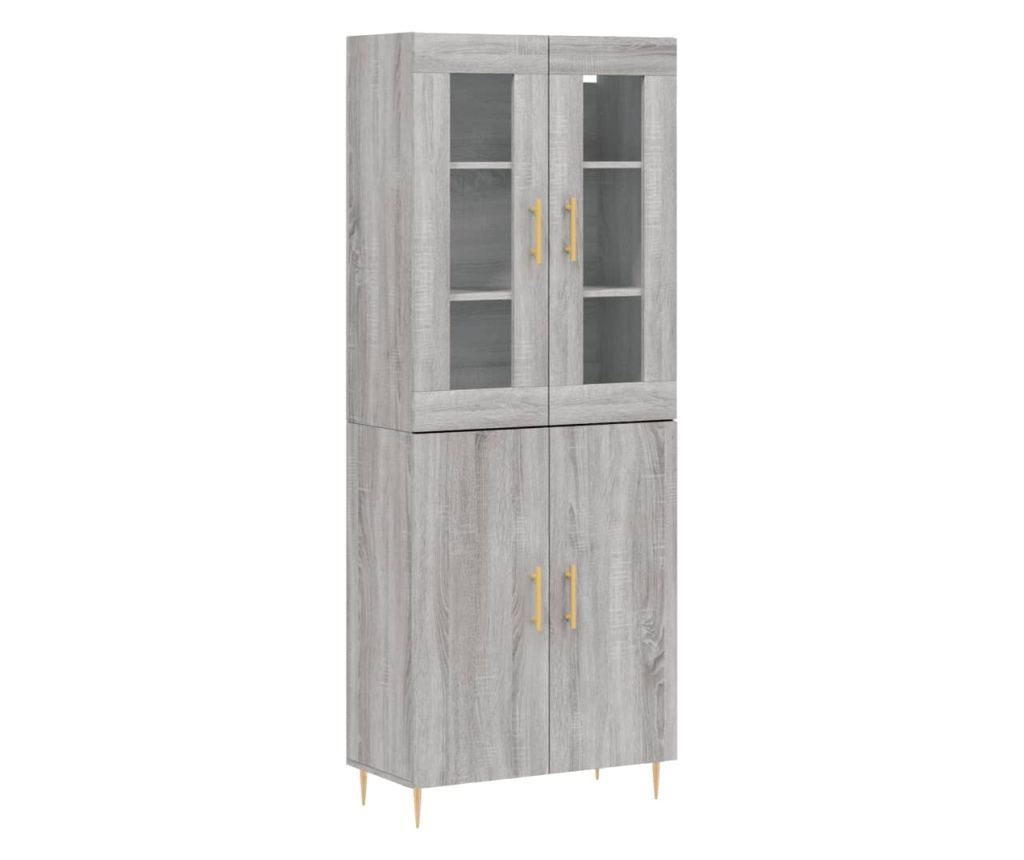 Visoki ormar, sonoma siva, 69,5x34x180 cm, kompozitno drvo - 2