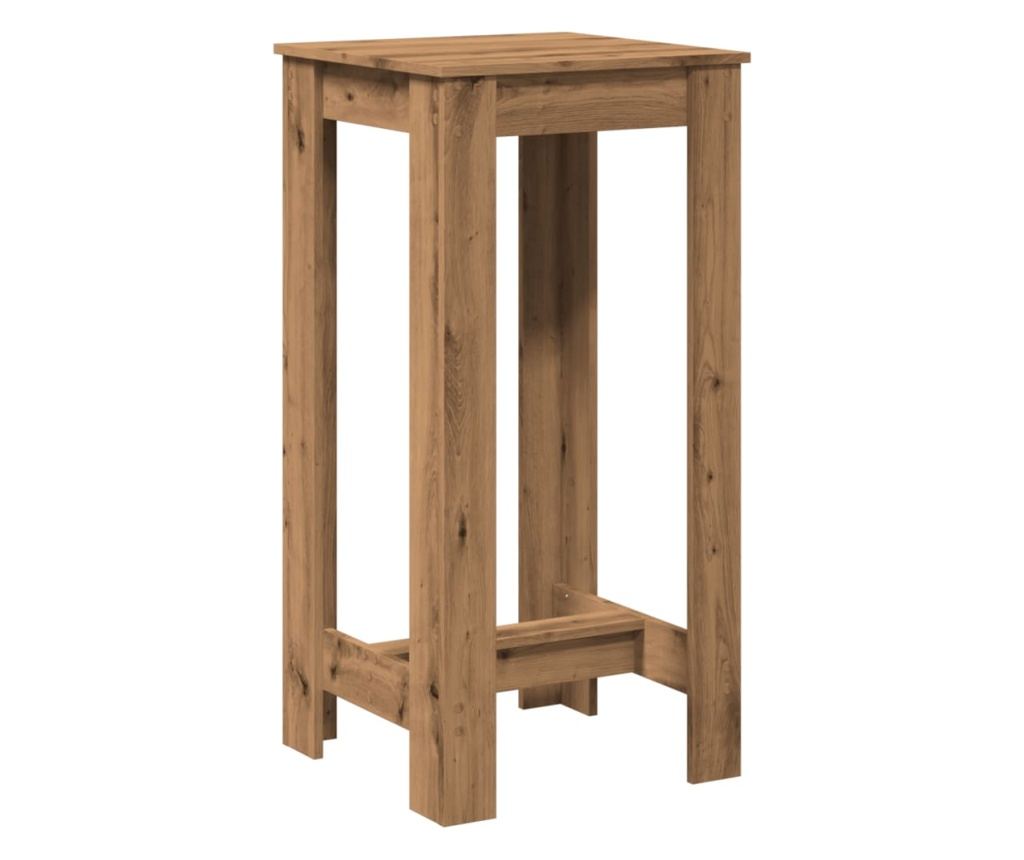 Barový stůl dub artisan 51 x 50 x 103,5 cm kompozitní dřevo - 5