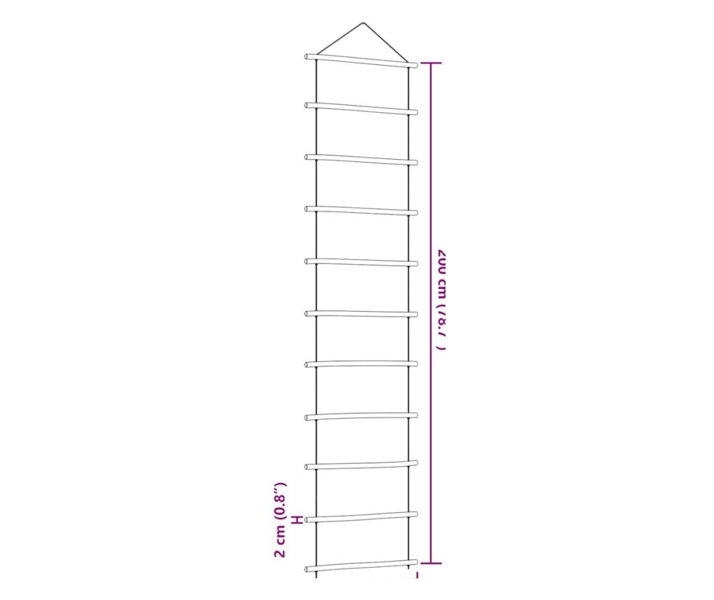 Декорация за стена с форма на стълба 50x200 cm Естествен клон - 7