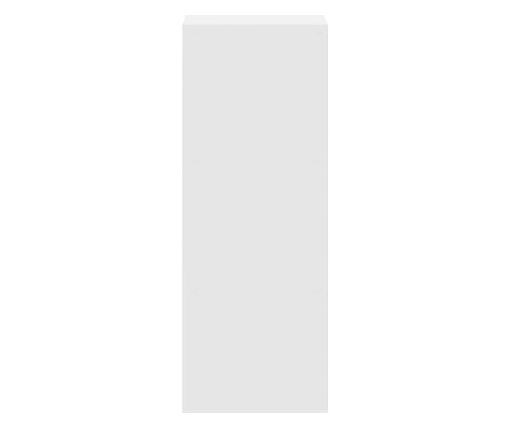Стелаж за книги с възможност за подреждане в бяло 30x30x80 cm - 5