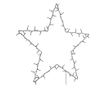 Коледни светлини Star Silhouette 80 светодиода топло бяло thumbnail 3