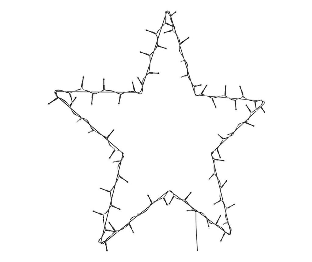 Коледни светлини Star Silhouette 80 светодиода топло бяло - 3