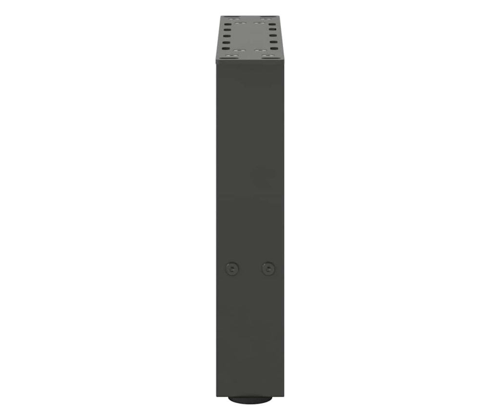 Крака за масичка за кафе, антрацит, 2 бр., 30 x (30-31) см, стомана - 6