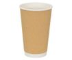 Хартиени чаши за кафе 500 бр. 16oz 400ml Кафяво thumbnail 2