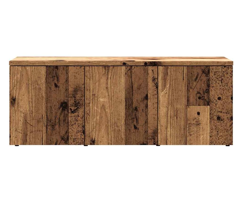 ТВ шкаф Старо дърво 80x34x30 cm Инженерна дървесина - 4