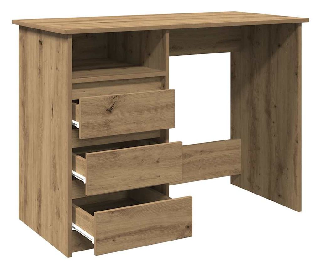 Бюрото Artisan Oak 102x50x75 cm Инженерна дървесина - 5