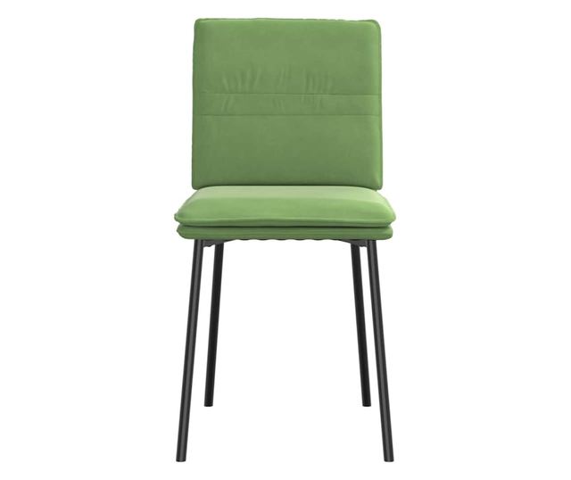 Jedilni stoli, komplet 4, svetlo zelena, žamet