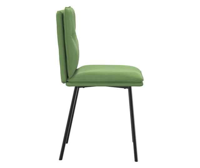 Jedilni stoli, komplet 6, svetlo zelena, žamet