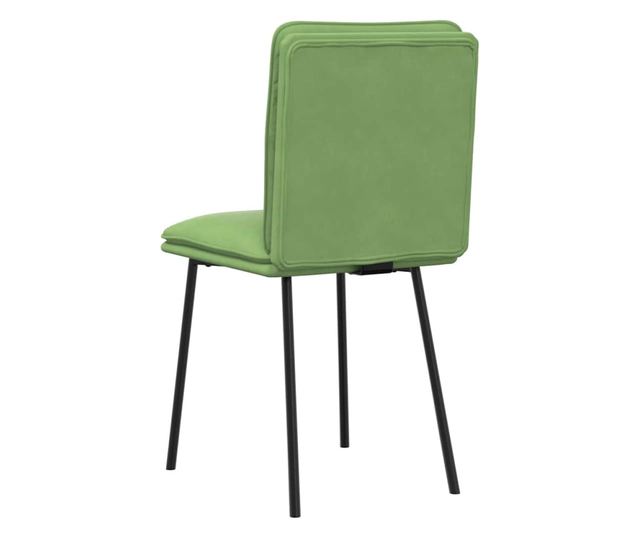 Jedilni stoli, komplet 6, svetlo zelena, žamet