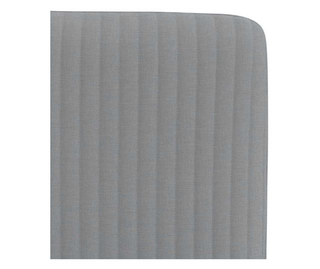 Jedilni stoli, komplet 6, svetlo sivi, blago